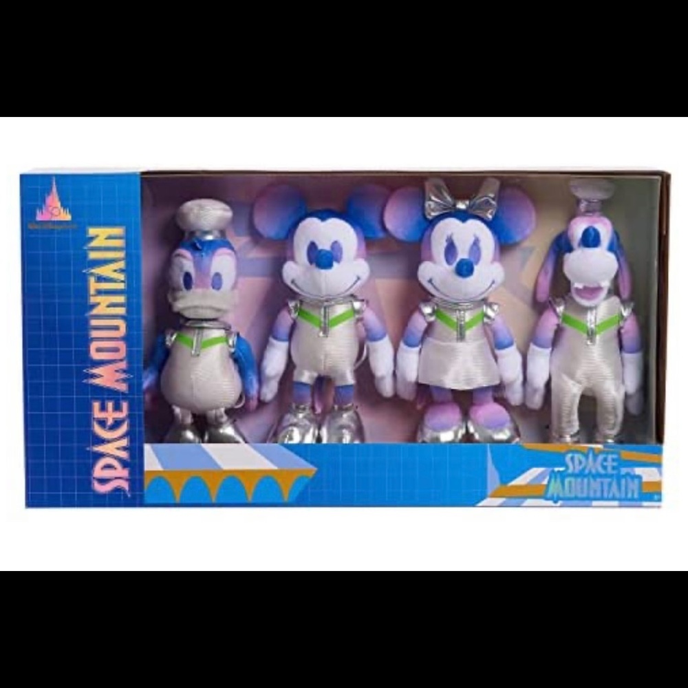 Disney 50th Anniversary Celebration Space Mountain Commemorative Plush Set - Picture 3 of 3